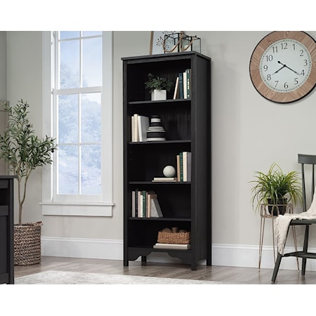 Transitional Dawson Trail 5-Shelf Bookcase