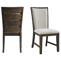 Upholstered Dining Chair Set with ladder Back