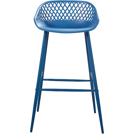 Piazza Outdoor Barstool Blue-M2