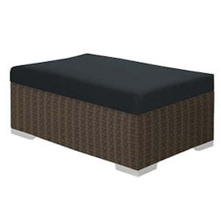 Woven Rectangular Ottoman