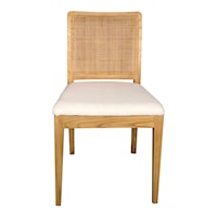 Contemporary Rattan Back Dining Chair 