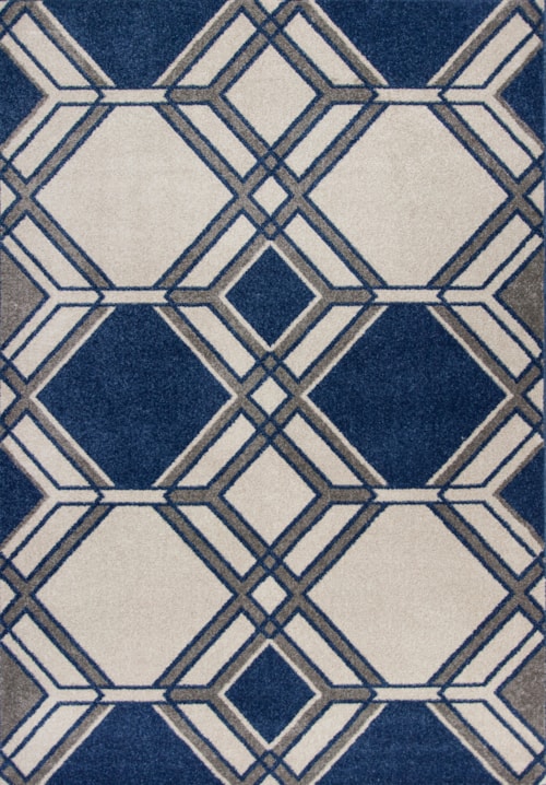 3'9" X 1'92" Ivory/Denim Grant Area Rug