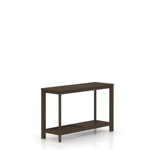 Transitional Fusion 48" Console Table with Lower Shelf