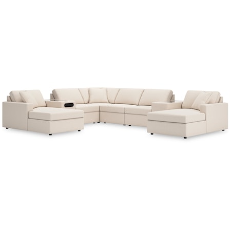 8-Piece Sectional With Chaise