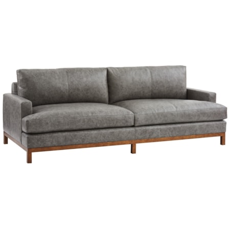 Horizon Sofa w/ Calais Brass Metal Base