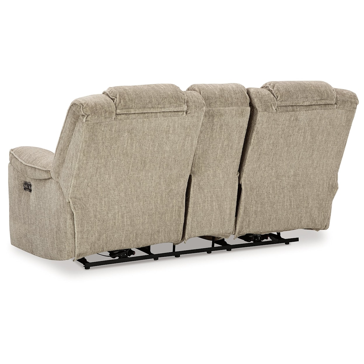 Signature Hindmarsh Power Reclining Loveseat With Console