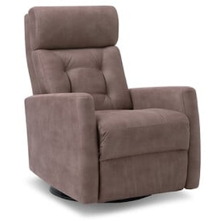 Baltic II Contemporary Swivel Glider Power Recliner w/ Power Headrest