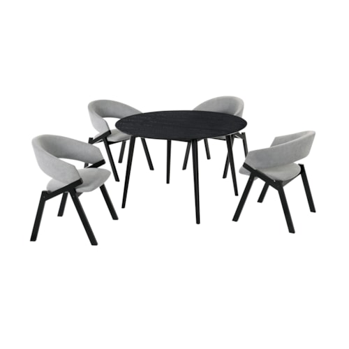 Mid-Century Modern 5-Piece Dining Set