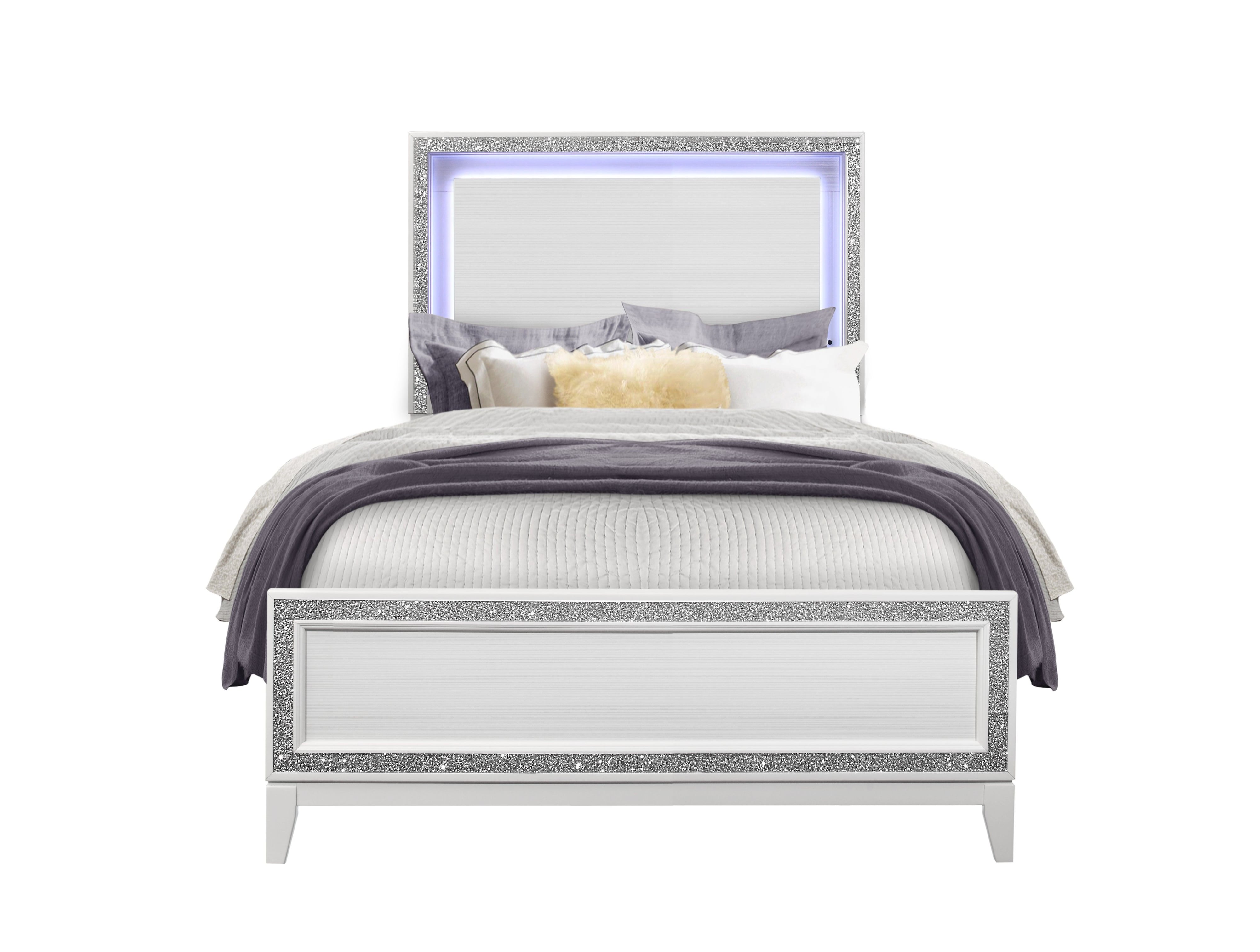 Full Panel Bed with LED lighting