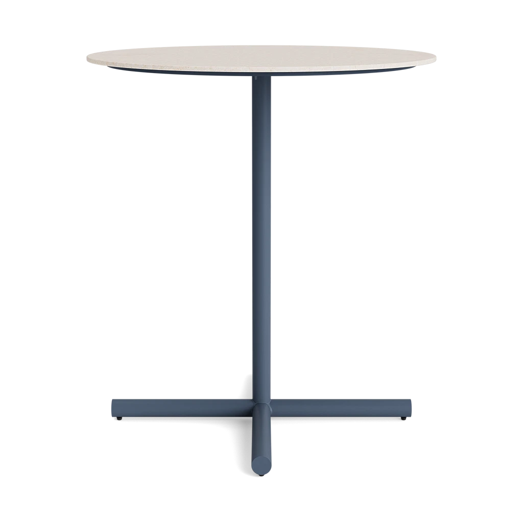 36" Round Stone-Top Bar Table
