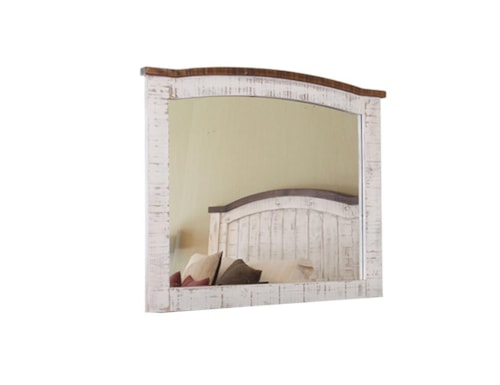 Rustic Mirror with Distressed Frame