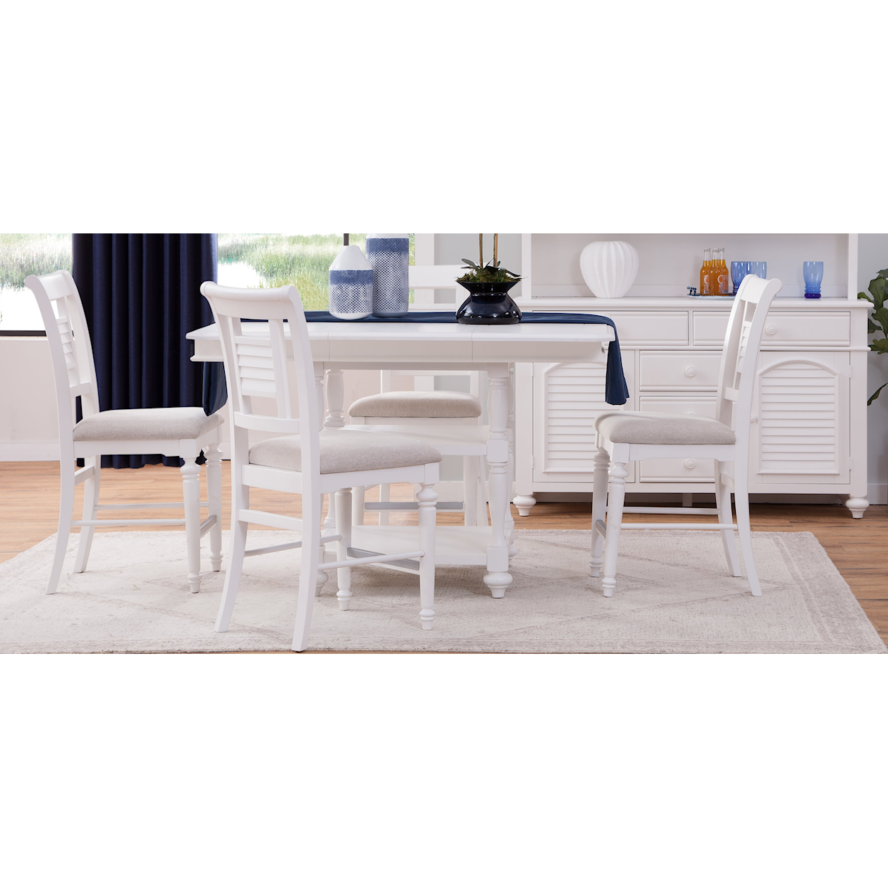 American Woodcrafters Cottage Traditions Dining Table Set