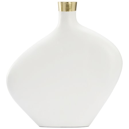 Asymmetric Vase - White (Lg)