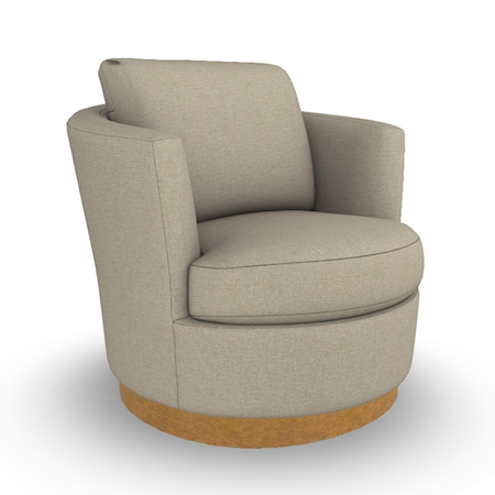 Swivel Barrel Chair