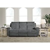 Ashley Furniture Signature Design Barnsana Reclining Power Sofa