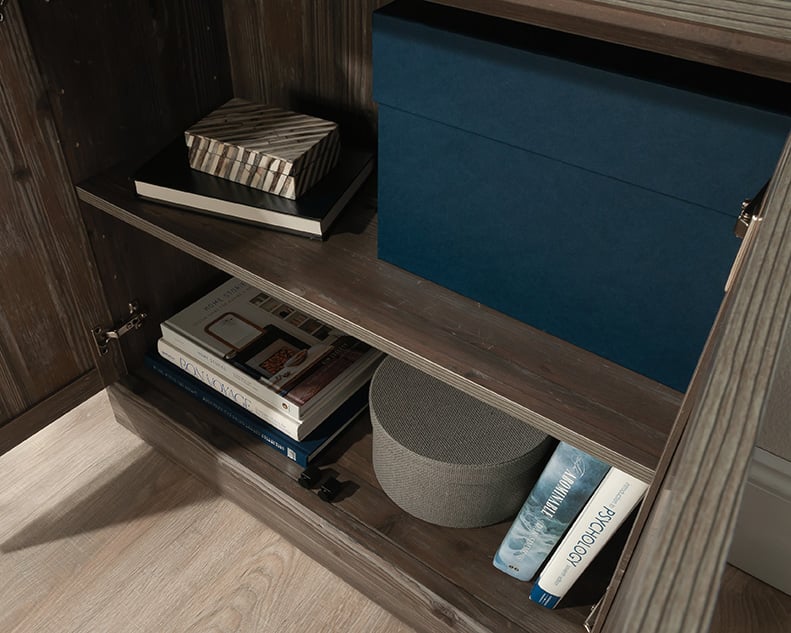 Library Bookcase with Adjustable Shelves