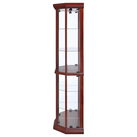 6-shelf Corner Curio Display Cabinet