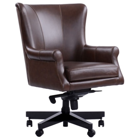 Leather Swivel Desk Chair
