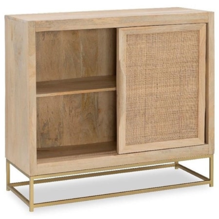 2-Door Rattan Cabinet