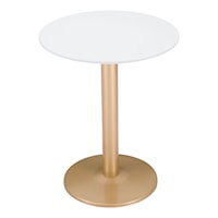 Alto Bistro Table White & Gold