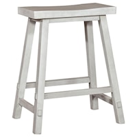 Transitional 24" Sawhorse Counter Height Stool