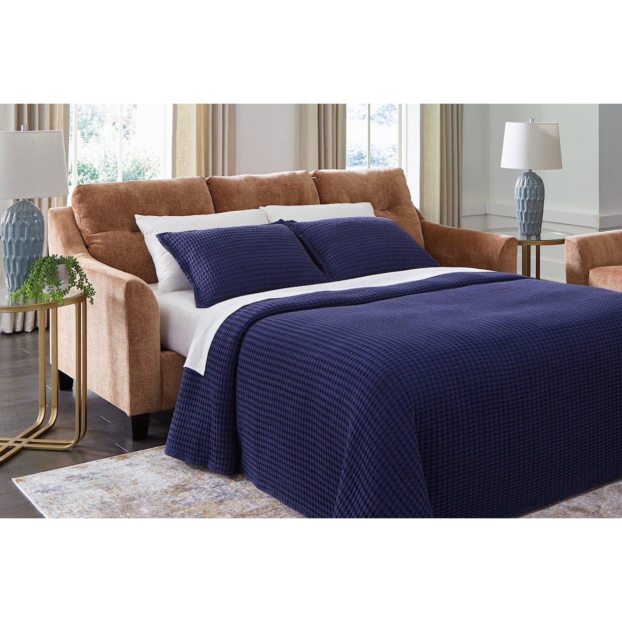 Ashley Furniture Benchcraft Amity Bay Queen Sofa Chaise Sleeper