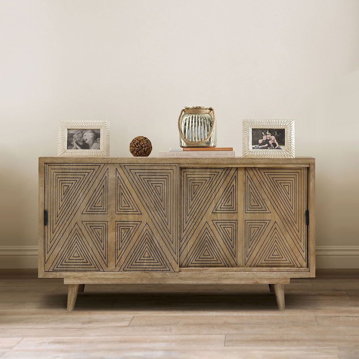 Furniture of America ZAHARA Mid-Century Modern Server