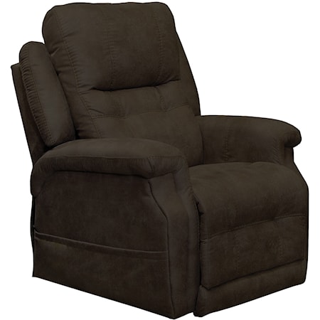 Casual Power Headrest Lay Flat Lift Recliner with Heat and Massage
