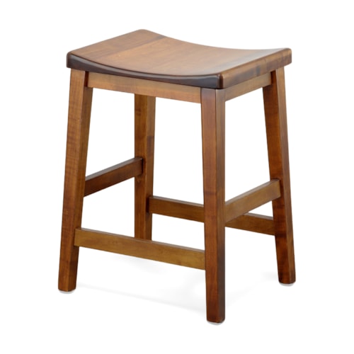 Casual Counter-Height Adam Saddle Stool