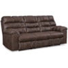 Ashley Furniture Signature Design Derwin Reclining Sofa with Drop Down Table