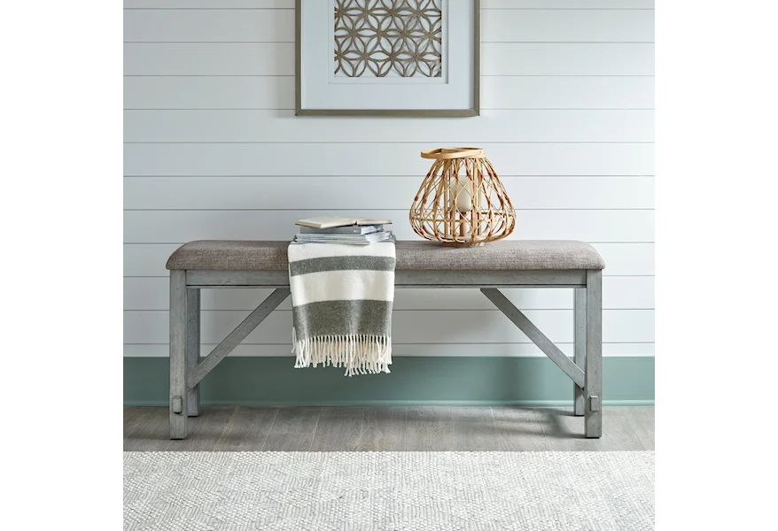 Newport Counter Height Dining Bench by Liberty Furniture at VanDrie Home Furnishings