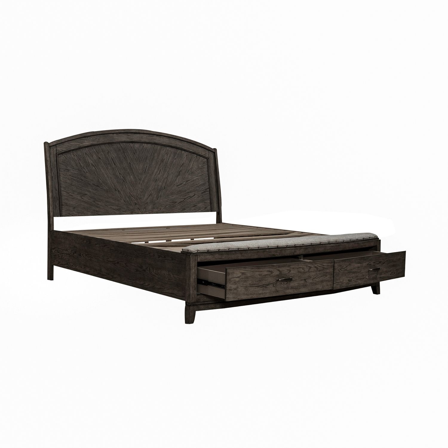 Queen Panel Storage Bed