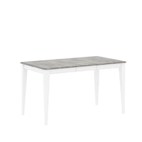Transitional Customizable Rectangular Counter Table w/ Self-Storing Leaf