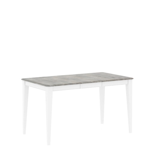 Transitional Customizable Rectangular Counter Table w/ Self-Storing Leaf
