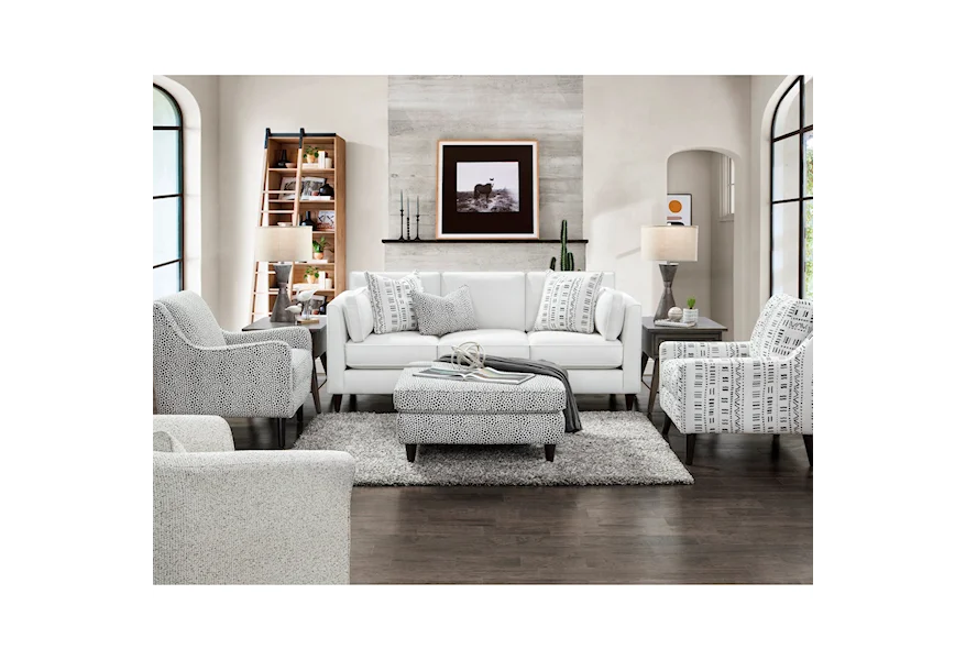 17-00KP WINSTON SALT Living Room Group by Fusion Furniture at Esprit Decor Home Furnishings