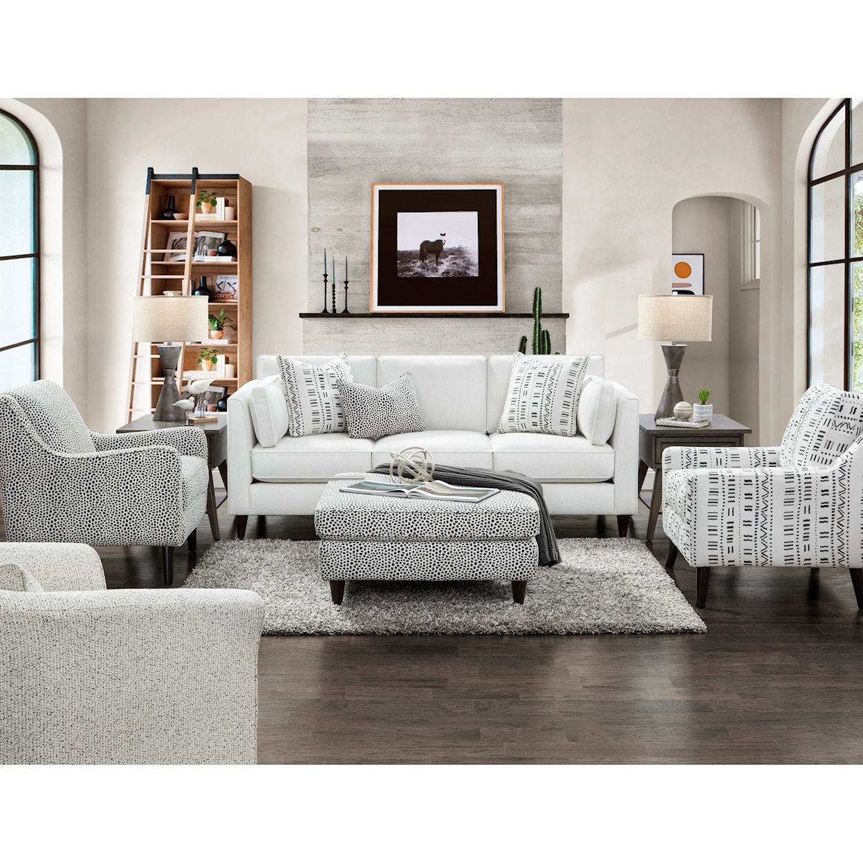Fusion Furniture 17-00KP WINSTON SALT Living Room Group