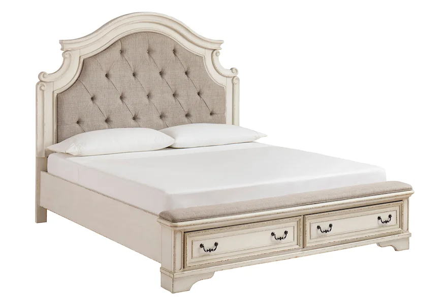 Realyn Cal King Upholstered Storage Bed by Signature Design by Ashley at Furniture Fair - North Carolina