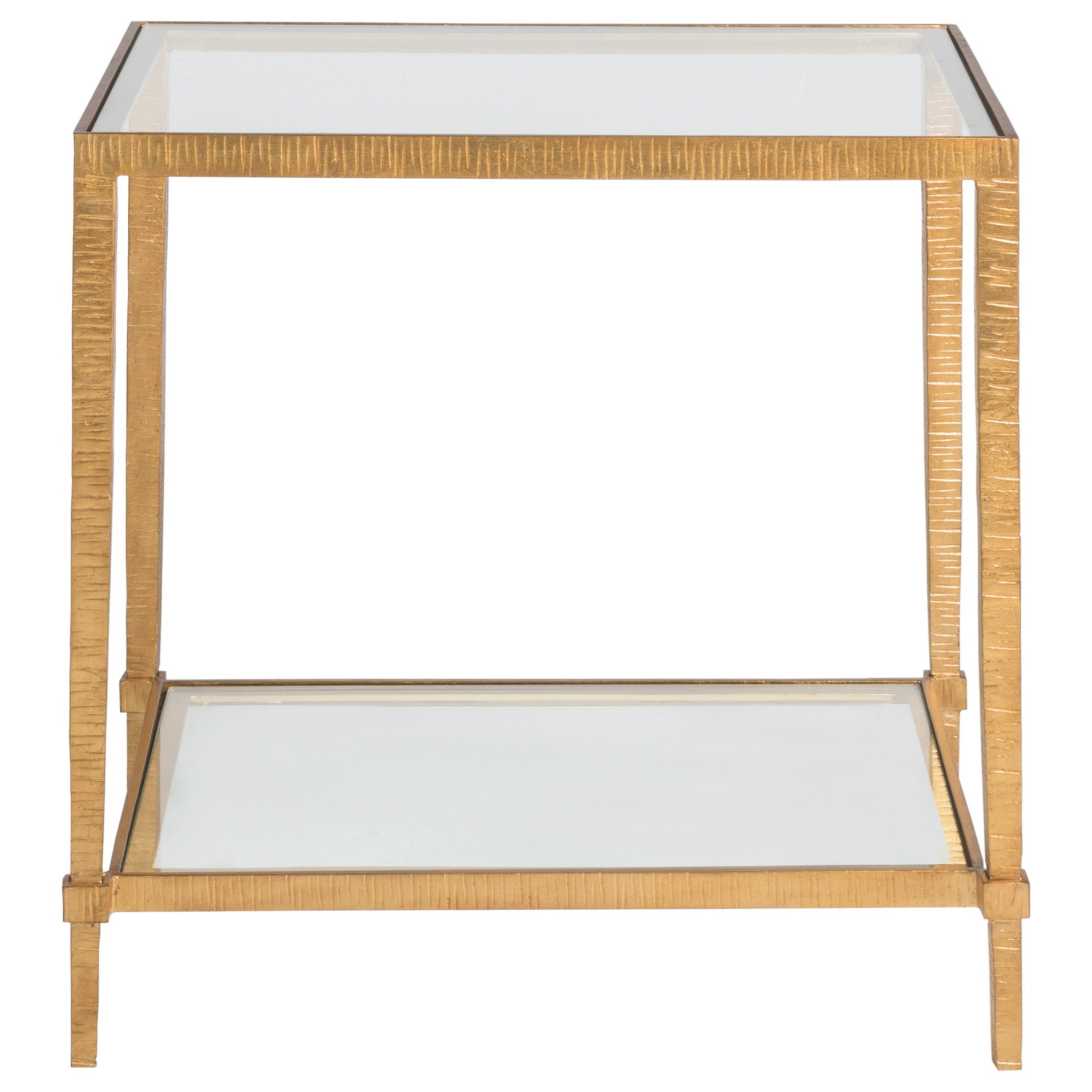 Artistica Artistica Metal Claret Rectangular End Table