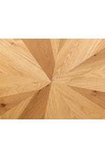 Multi-step lacquer in a natural finish shows off natural oak veneer wood grain