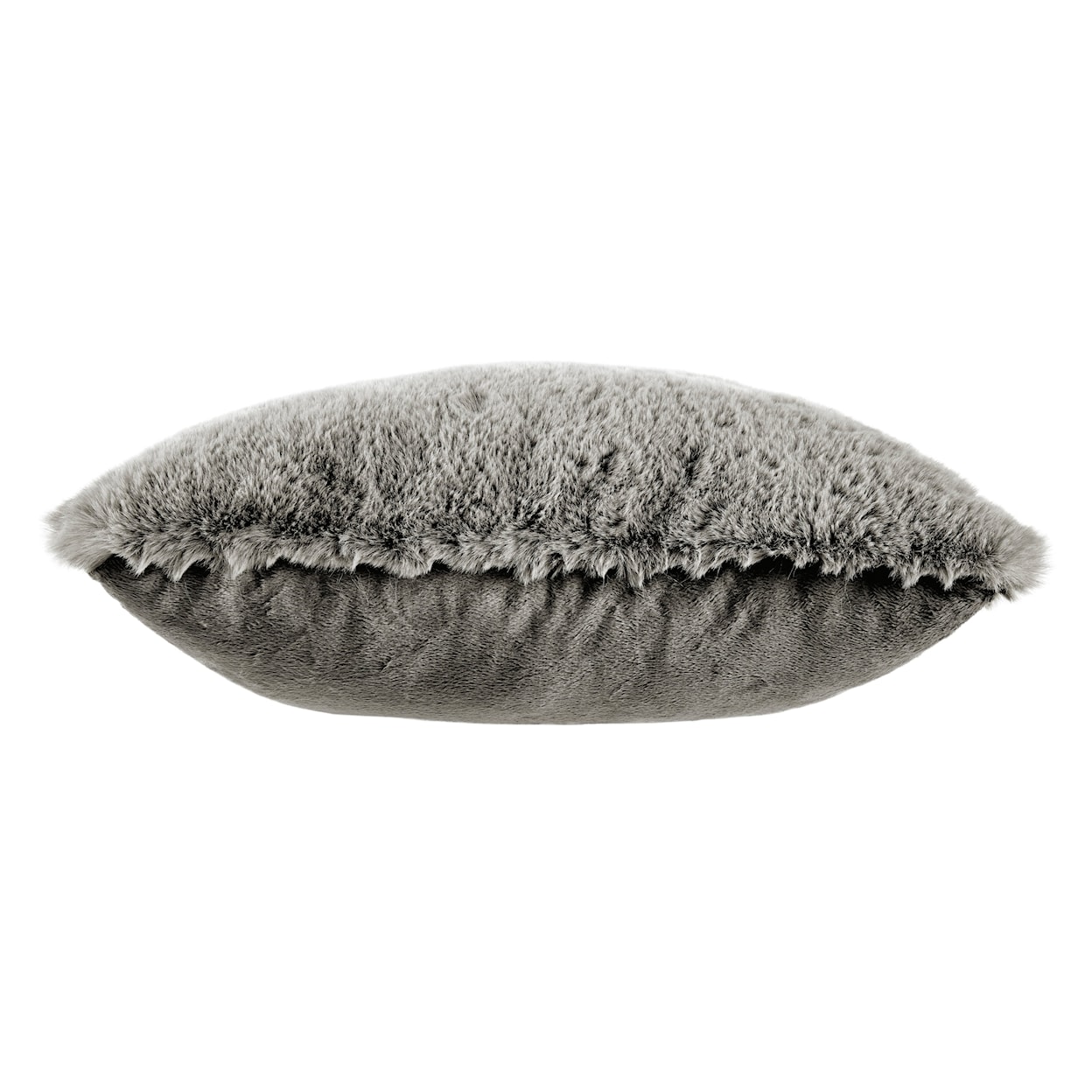 Signature Design Gariland Gariland Gray Faux Fur Pillow