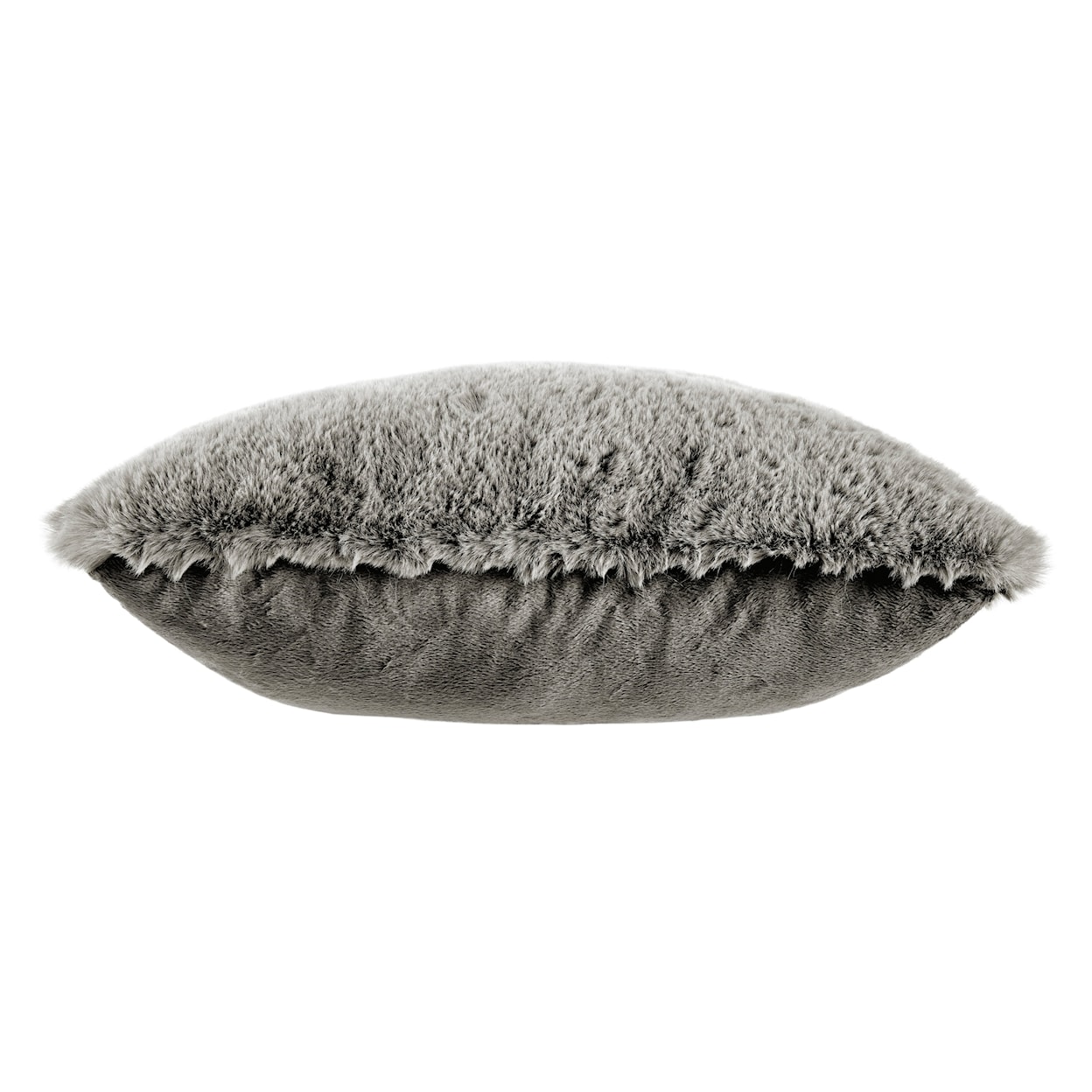 Signature Design by Ashley Gariland Gariland Gray Faux Fur Pillow