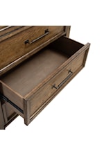 Liberty Furniture Carolina Park Transitional 5-Drawer Chest with a Felt-Lined and Cedar-Lined Drawer