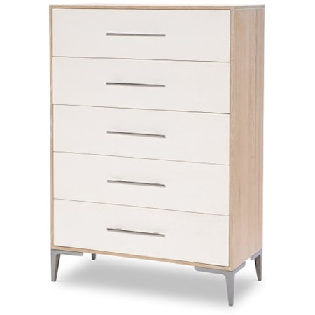 Coastal Drawer Chest with 5 Drawers