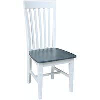 Farmhouse Tall Mission Chair in Heather Gray/White