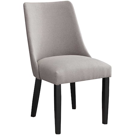 Upholstered Side Chair in Gray