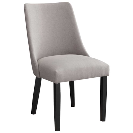 Upholstered Side Chair in Gray