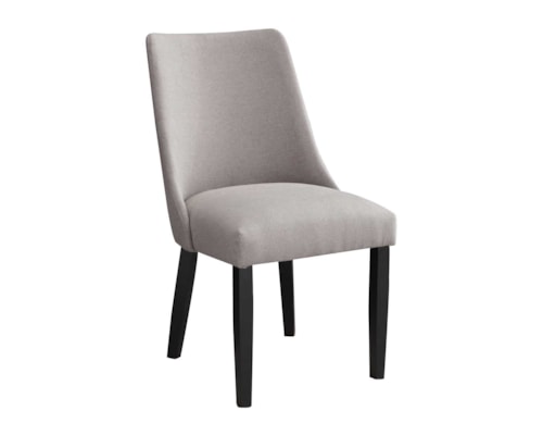 Modern Upholstered Side Chair in Gray