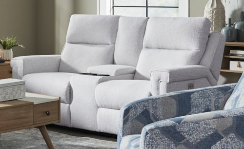 Power Headrest Console Loveseat W/Power Hidden Cupholders, Socozi & Zero Gravity Xtra