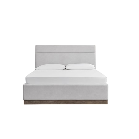 Queen Upholstered Panel Bed