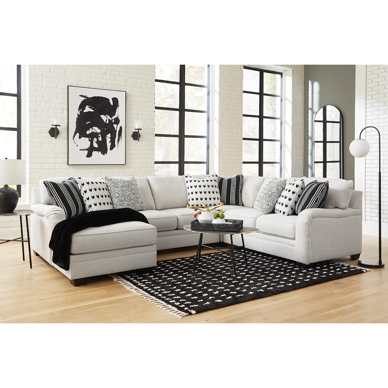 Ashley Furniture Signature Design Huntsworth 4-Piece Sectional with Chaise